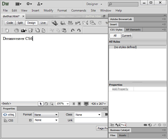 Dreamweaver CS6